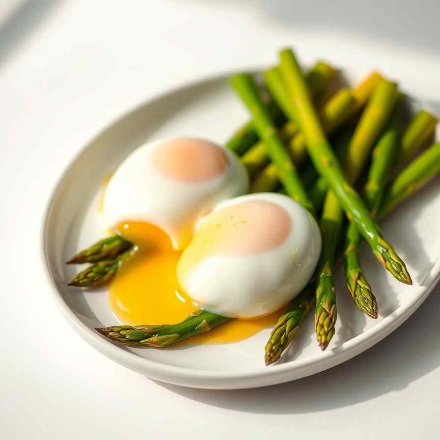 Best Poached Eggs Recipe - Asparagus & Easy Blender Hollandaise